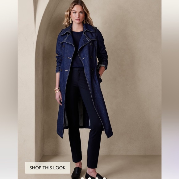 NWT Banana Republic Navy Skinny Sloan Pant - Picture 2 of 8